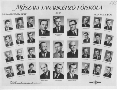 MSZAKI TANRKPZ FISKOLA 1953. VAS s GPIPARI SZAK. III/5. TAN. CSOP.