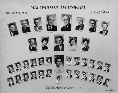 MALOMIPARI TECHNIKUM 1963-ban VGZETT IV. OSZTLYA