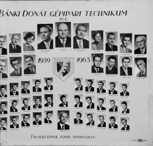 BNKI DONT GPIPARI TECHNIKUM IV.C. 1959-1963