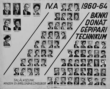 BNKI DONT GPIPARI TECHNIKUM IV.A 1960-64