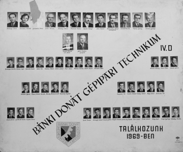 BNKI DONT GPIPARI TECHNIKUM 1964-ben VGZETT IV. D OSZTLYA