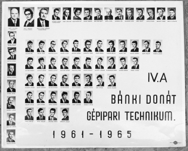 BNKI DONT GPIPARI TECHNIKUM IV. A 1961-1965