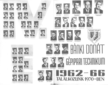 BNKI DONT GPIPARI TECHNIKUM IV.E OSZTLY 1962-1966
