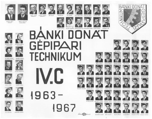 BNKI DONT GPIPARI TECHNIKUM IV.C 1963-1967