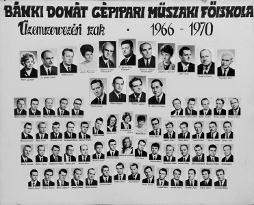 BNKI DONT GPIPARI MSZAKI FISKOLA ZEMVEZETI SZAK 1966-1970