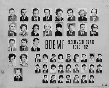 BDGMF SZERVEZ SZAK 1979-82