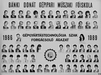 BNKI DONT GPIPARI MSZAKI FISOKLA GPGYRTSTECHNOLGIA SZAK FORGCSOL GAZAT 1986-1989