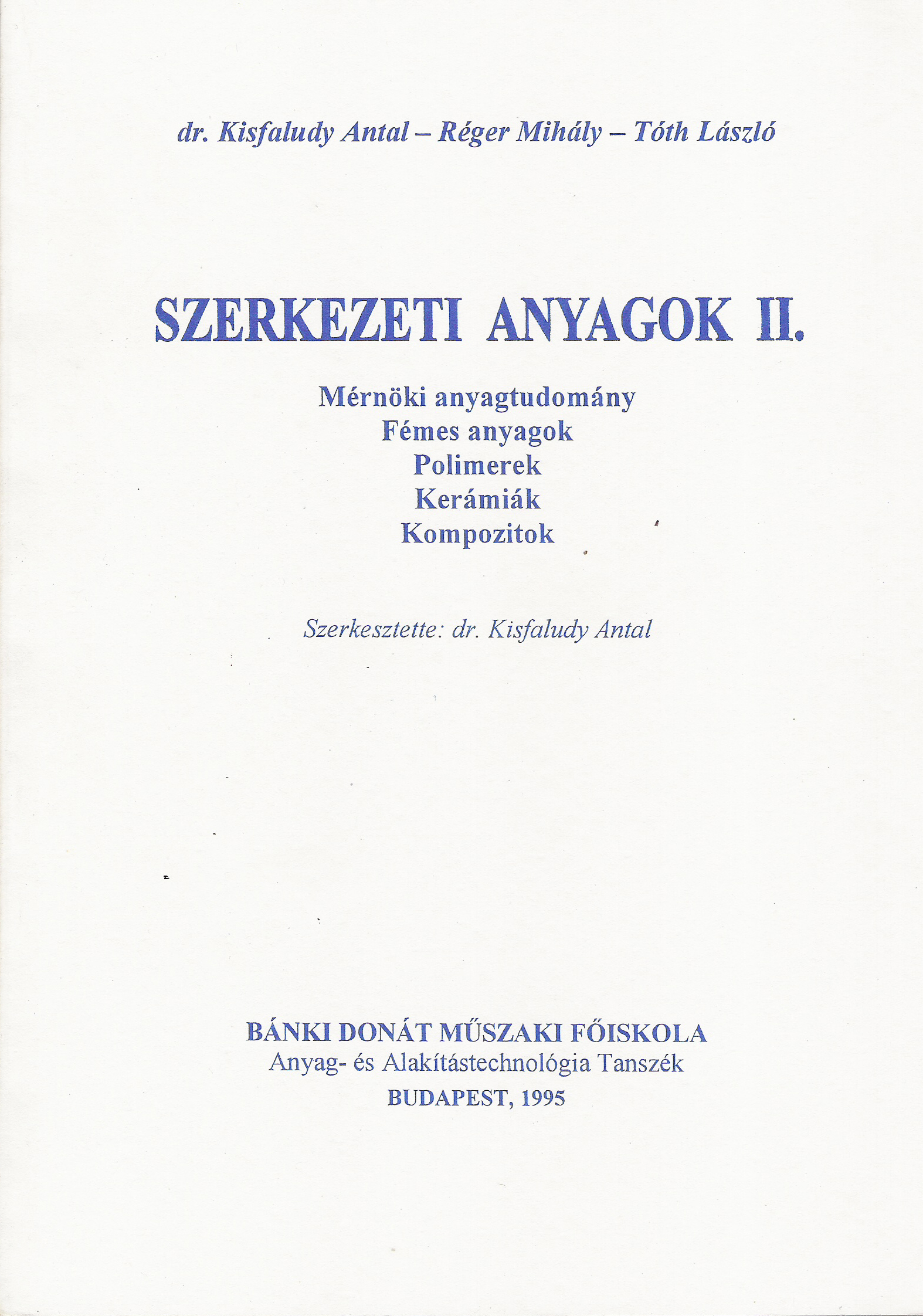 Szerkezeti anyagok II. cm jegyzet